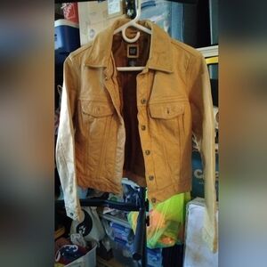 GAP Brown Leather Label Jacket